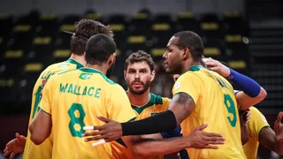 Seleção masculina de vôlei oscila, mas vence Tunísia na estreia em Tóquio