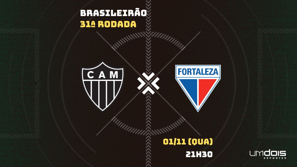 Atlético-MG x Fortaleza: Escalações prováveis, como assistir, data e horário